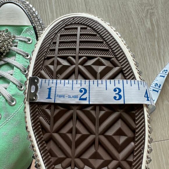 Nan-ku x Free People Cruise Studded Hi-Top Sneakers sz40 US 10 Spring Mint Green - Picture 12 of 14